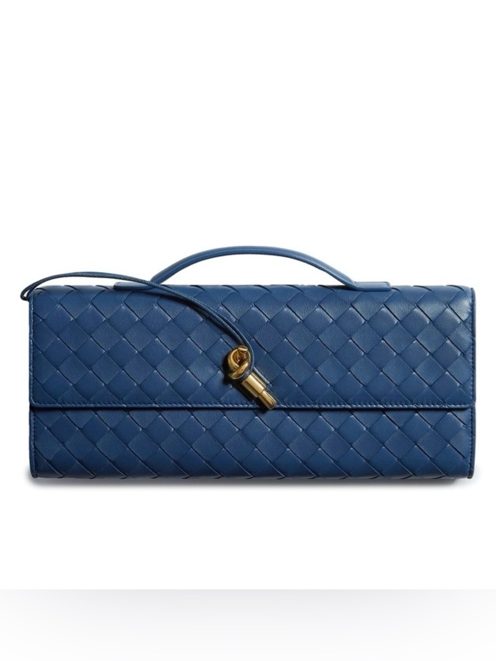 BOTTEGA VENETA Andiamo Intrecciato woven leather clutch handbag